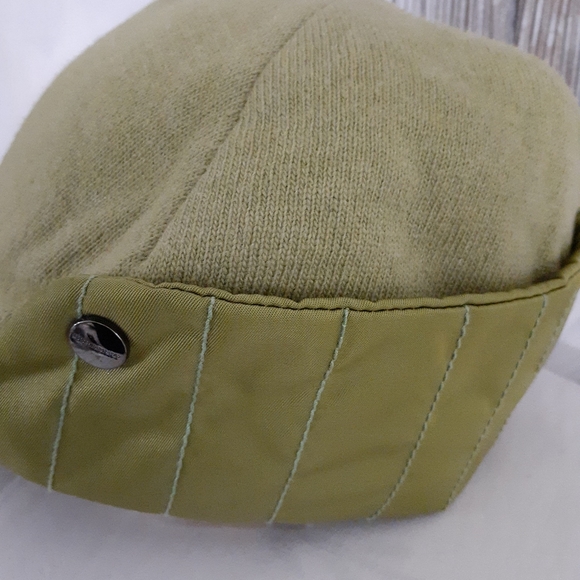 BURBERRY WOOL NOVA QUILT PEAK CAP MED HAT BRIGHT CAPER AUTHENTIC - Picture 6 of 11
